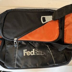 FedEx logo beverage cooler NEW Orange